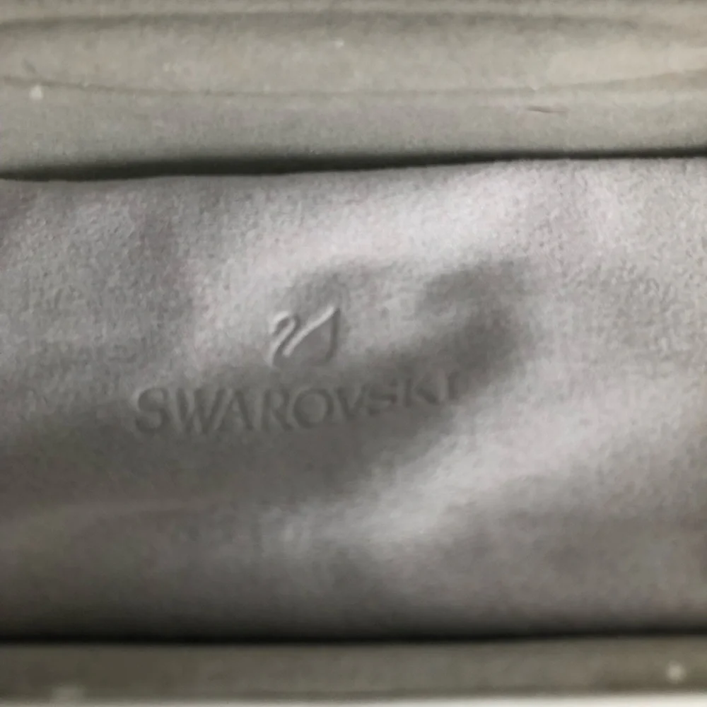 Swarovski White Eyewear Case with Rhinestone Accent